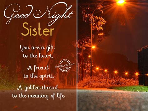 good night sister photos|good night message for my lovely sister.